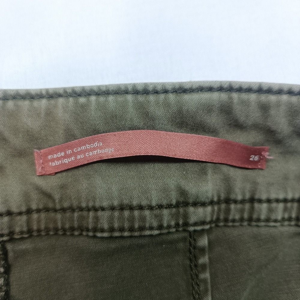 Pilcro and the Letterpress The Demilune Boot Olive Green Utility Pants 26 Casual - Picture 4 of 9